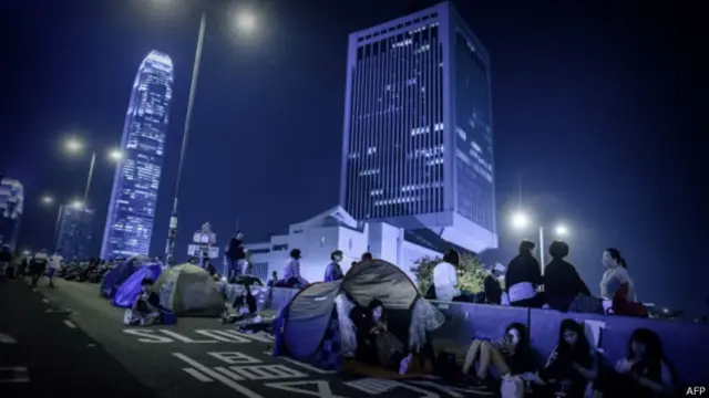 香港占中示威者