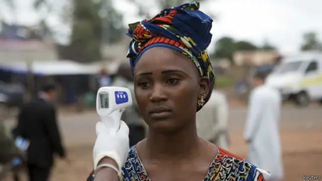 Kouremale, à la frontière entre la Guinée et le Mali, où les Guinéens doivent passer des tests de dépistage