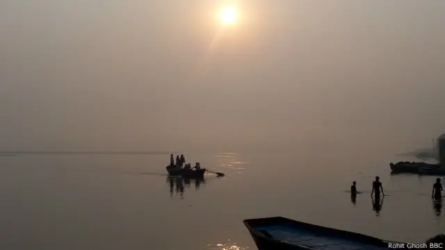 गंगा, कानपुर, सूर्योदय