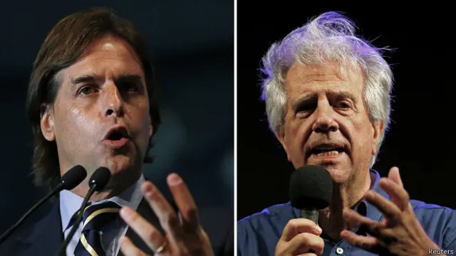 Las firmas de opinión pública coinciden en que Luis Alberto Lacalle Pou, del Partido Nacional, y Tabaré Vázquez, del oficialista Frente Amplio, disputarán el balotaje del 30 de noviembre. 