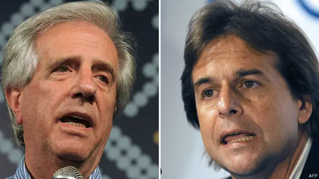 Tabaré Vázquez y Luis Alberto Lacalle Pou