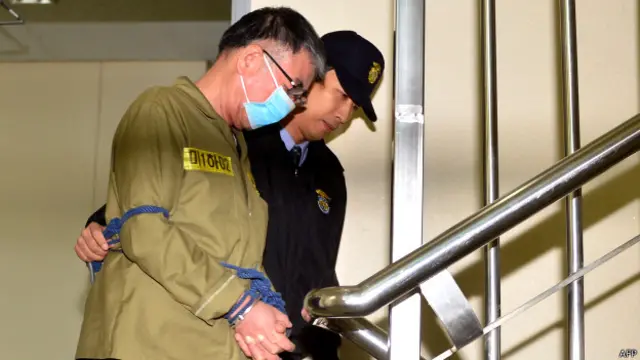 दक्षिण कोरिया कप्तान, नौका हादसा