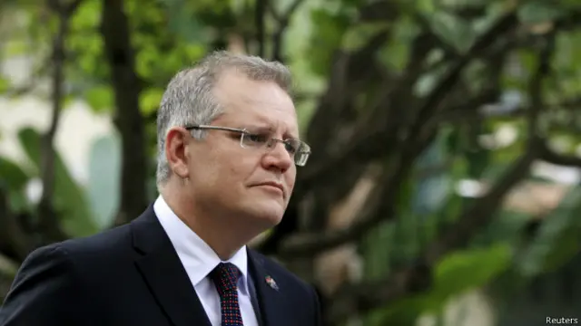Australia"s Immigration Minister Scott Morrison 