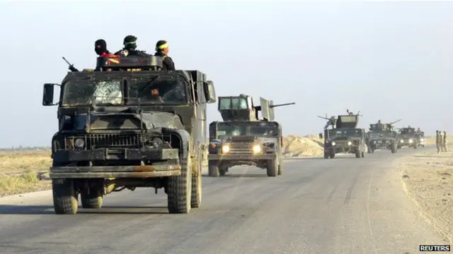 इराक़ में आईएस का हमवी से हमला