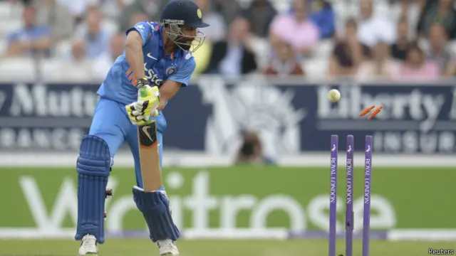 Jugador de cricket en India.