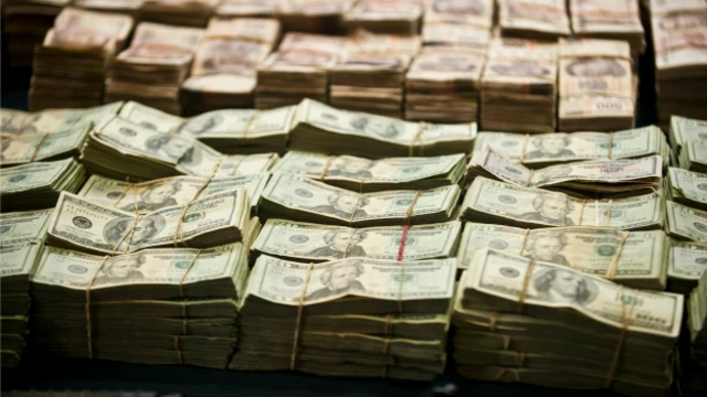 Dólares confiscados al cartel de Los Zetas en México. Foto: AFP/Getty