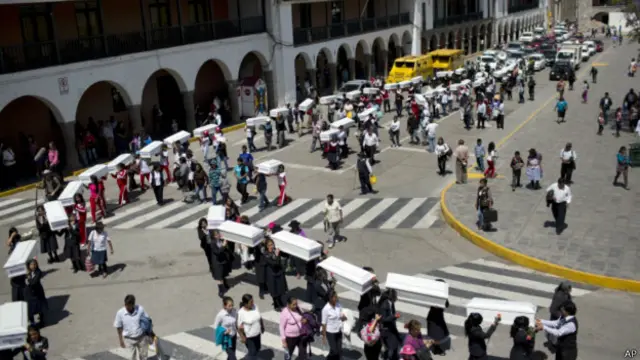La ceremonia tuvo lugar en Huamanga, capital de Ayacucho.