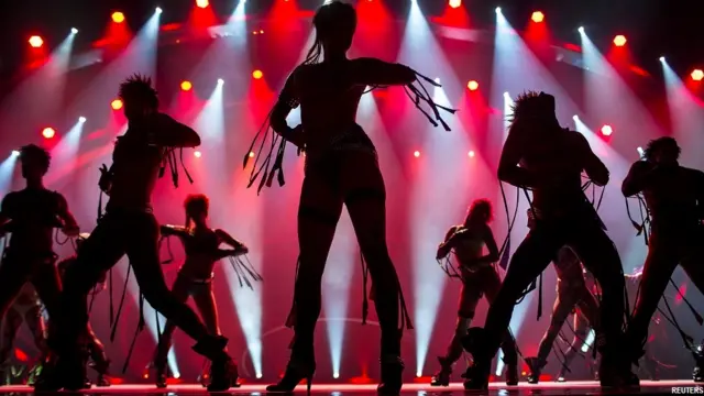 डांस शो, द डब्ल्यूवाईडी, Dancers attend dress rehearsal for Grand Show THE WYLD at Friedrichstadt Palast in Berlin.