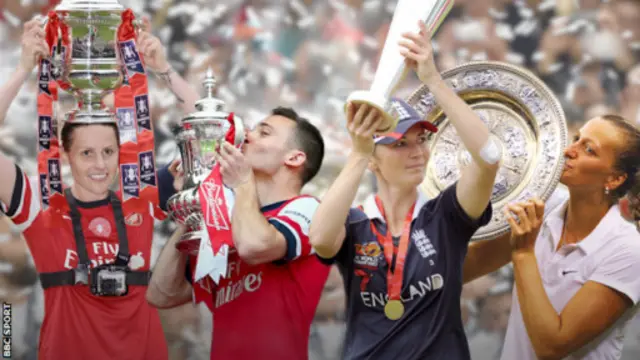 男女运动员获奖图