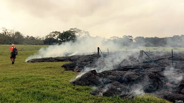 Río de lava en Hawai