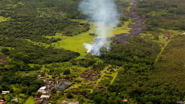 Río de lava en Hawai