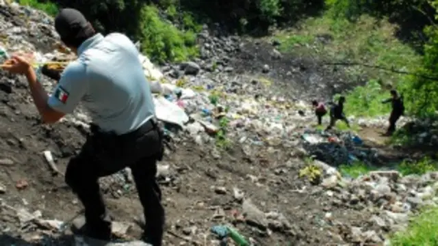 Basurero en Cocula, Guerrero, donde aparecieron restos de estudiantes desaparecidos. Foto: PGR
