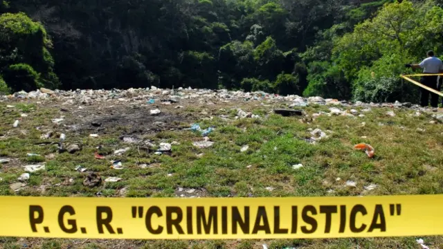 Basurero de Cocula, donde la PGR dice que se incineró a los estudiantes