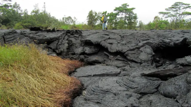 Lava del volcán