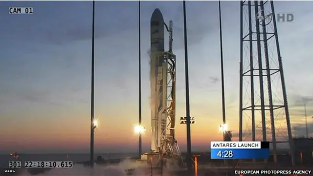 「安塔瑞斯」號運載火箭起飛後數秒就在半空中爆炸