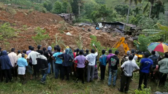 зсув у шрі ланці