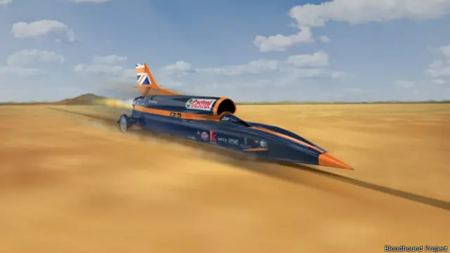 O carro Bloodhound | Foto: Bloodhound Project