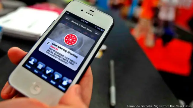 Imagen creada por el diseñador argentino Fernando Barbella, parte de su proyecto Signs from the Near Future