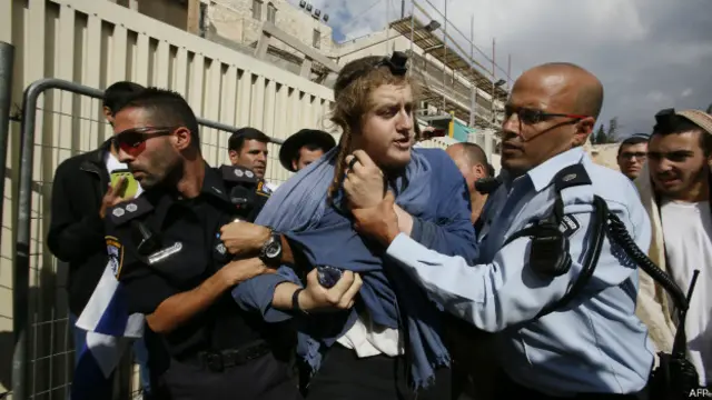 Израильская полиция на Храмовой горе