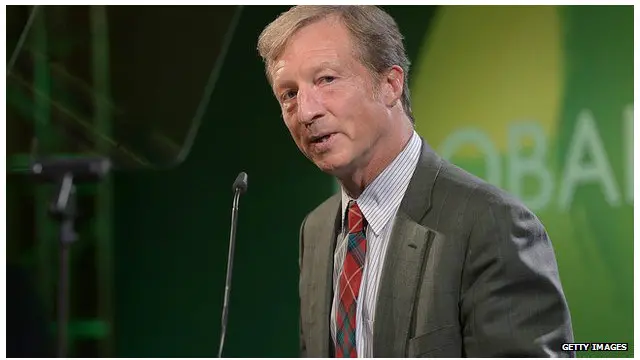 تام استی‌یر، ثروتمند لیبرال ساکن سانفرانسیسکو، امسال ۷۳ میلیون دلار در کارزارهای انتخاباتی خرج کرده است از جمله برای تبلیغاتی که به نامزدهای جمهوریخواه حمله می کنند