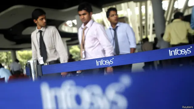 इन्फोसिस कंपनी के कर्मचारी