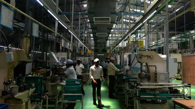 На индийской фабрике