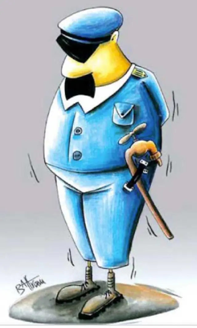 پلیس آب، کارتون بهرام تدین، آرمان