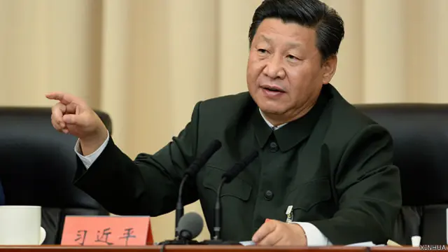 习近平在福建古田全军政治工作会议上讲话（新华社图片31/10/2014）