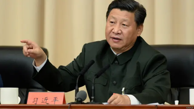 习近平在福建古田全军政治工作会议上讲话（新华社图片31/10/2014）