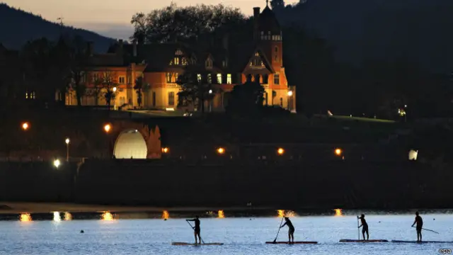 Remando en San Sebastián