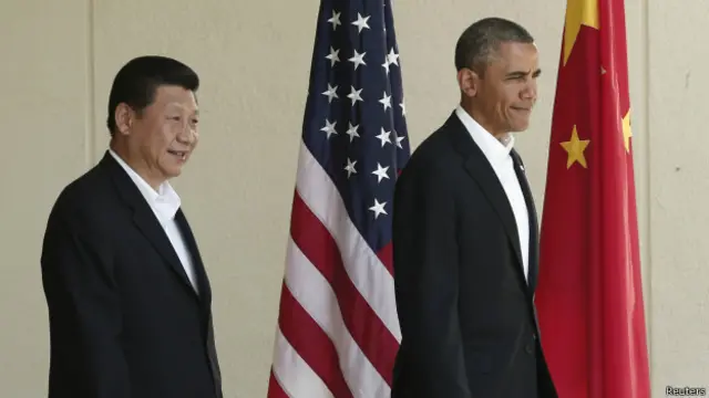 习近平和奥巴马2013年6月在加州