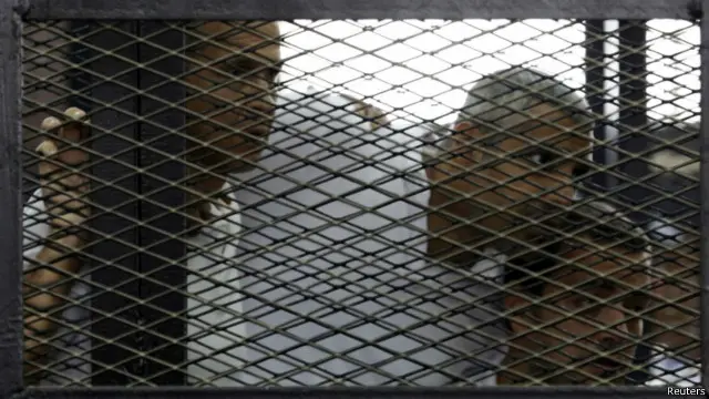 Peter Greste, Mohammed Fahmy, Baher Mohamed