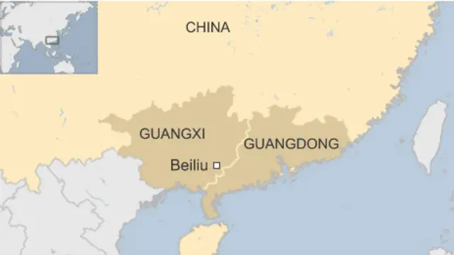 Bản đồ tỉnh Quảng Đông và Quảng Tây, Trung Quốc