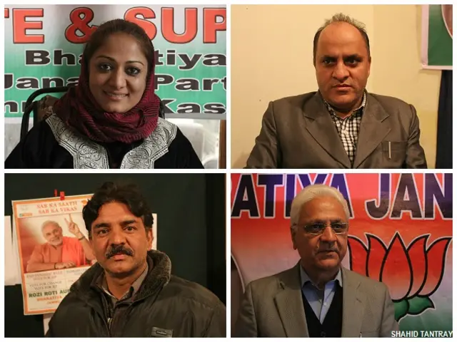 जम्मू कश्मीर चुनावों में भाग ले रहे भाजपा उम्मीदवार