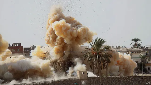 باشرت السلطات المصرية تدمير المنازل بالفعل