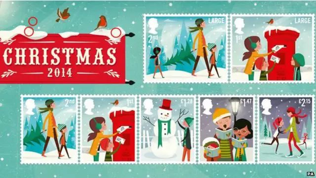 2014圣诞纪念邮票