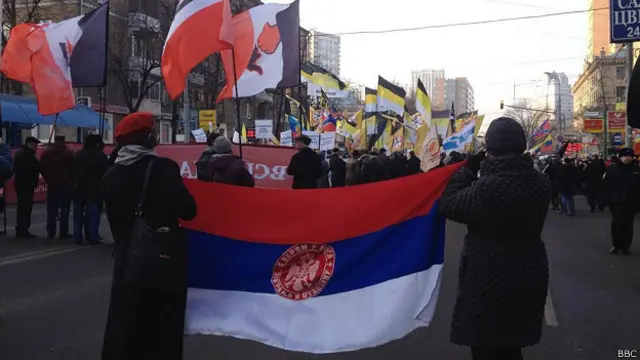 Акция за "Новороссию" на Октябрьском поле в Москве