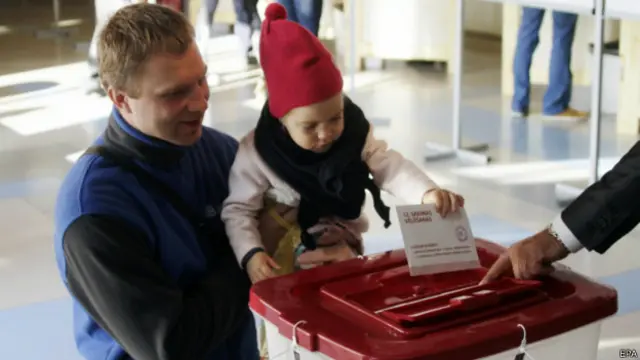 Голосование в Латвии