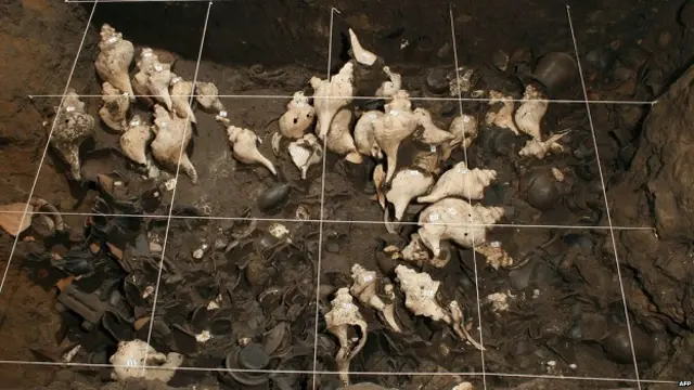 मेक्सिको के प्राचीन शहर टियोटिवाकान में मिले पुरातात्विक अवशेष