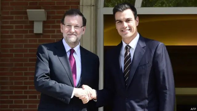 Mariano Rajoy (izq.) y Pedro Sánchez