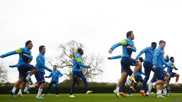 Para pemain Arsenal yang lama absen karena cedera sudah bisa tampil.