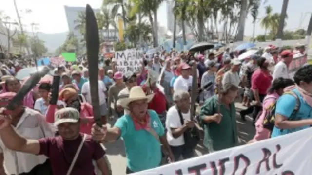 La desaparición de los jóvenes ha desatado múltiples protestas en México. Foto Getty Images.