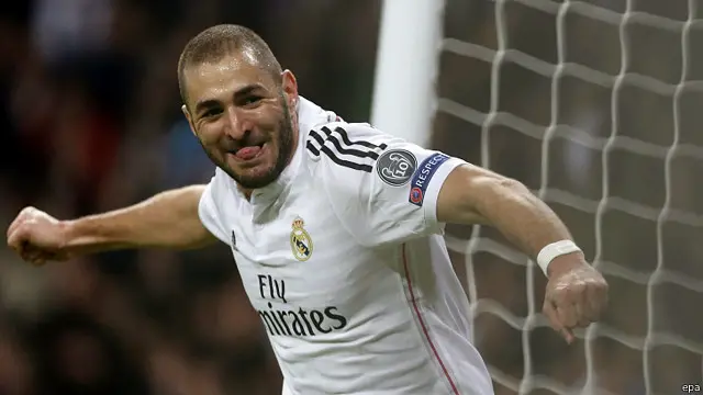 بنزيمة أحرز هدف الفوز في الدقيقة 27 من المباراة