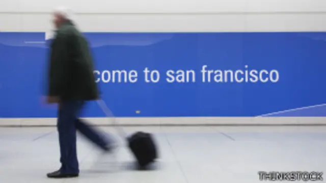 Llegada del aeropuerto de San Francisco