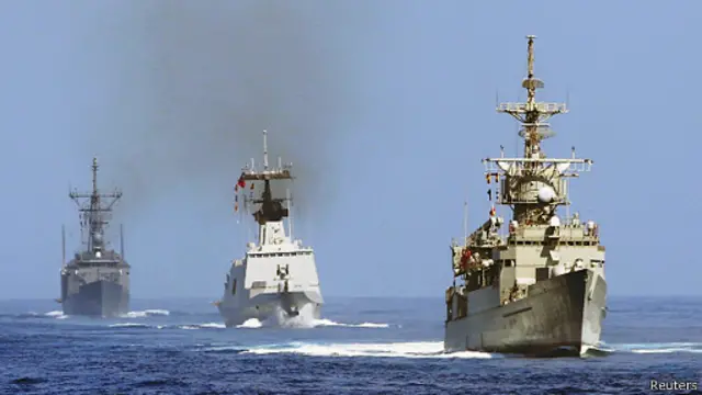 台灣軍方年度「漢光演習」9月17日進行海上實兵操演。