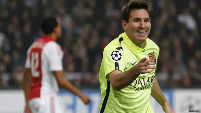 Messi mencatat 71 gol dari 90 pertandingan, menyamai rekor Raul di 142 pertandingan