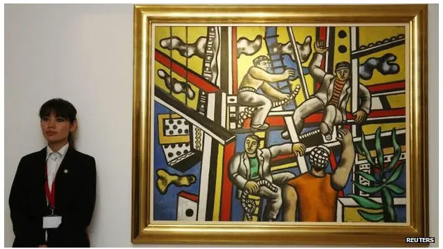 کیوبسٹ آرٹسٹ فرناند لیگر کی پیٹنگ میں لوگوں نے دلچسپی نہیں لی