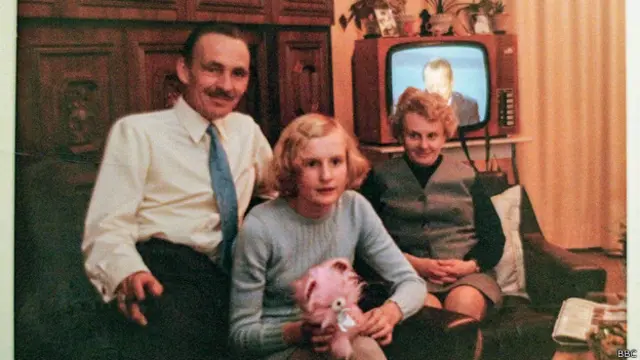 Daniela Walther y sus padres