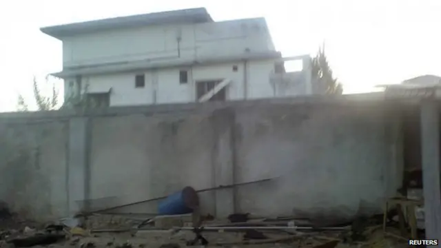 Bangunan tempat disergapnya Osama di Pakistan.