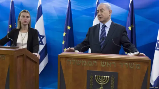 Федерика Могерини и Нетаньяху
